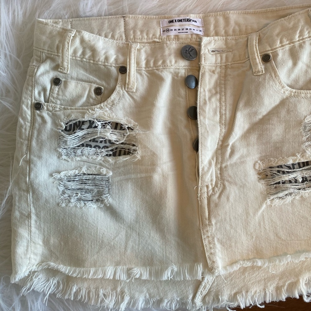 One Teaspoon Mini Denim Skirt